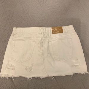 One Teaspoon Junkyard white denim skirt Sz 29